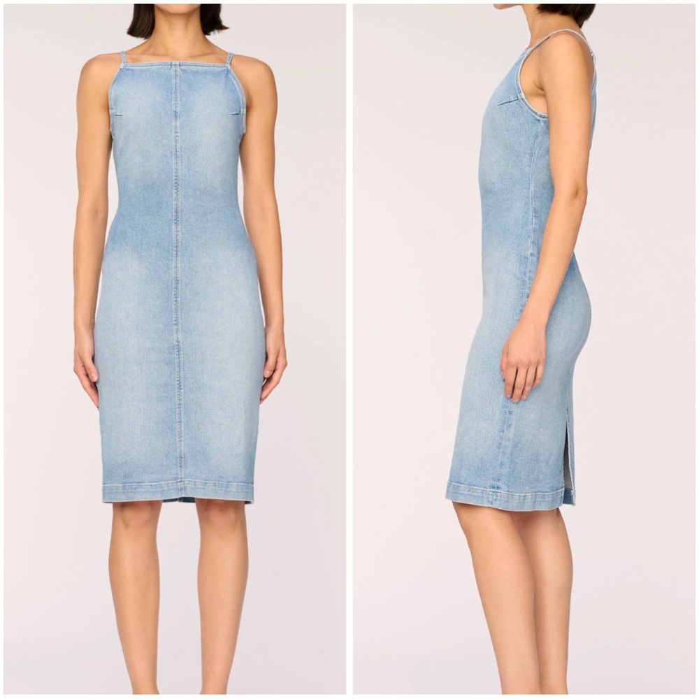 DL1961 Esme Denim Midi Apron Dress